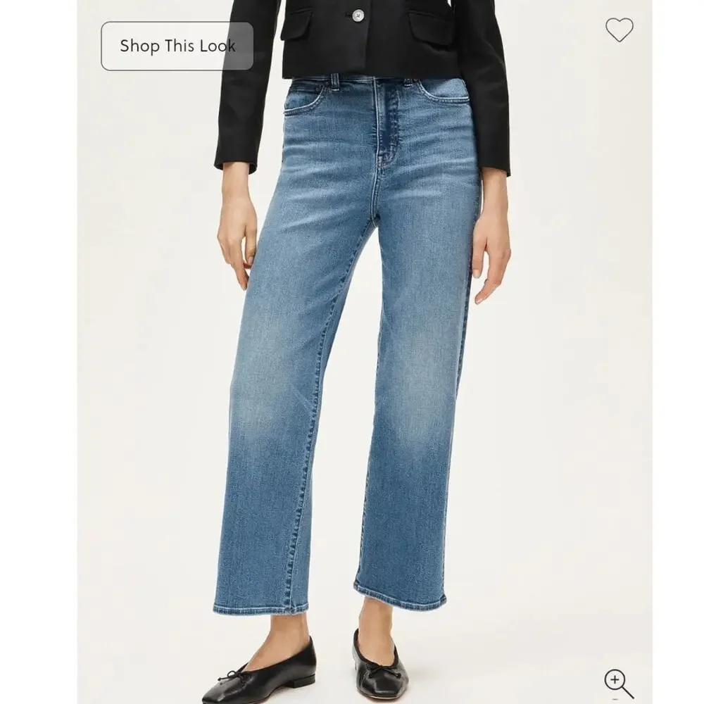 NWT J. Crew Curvy Slim-Wide Jean 30